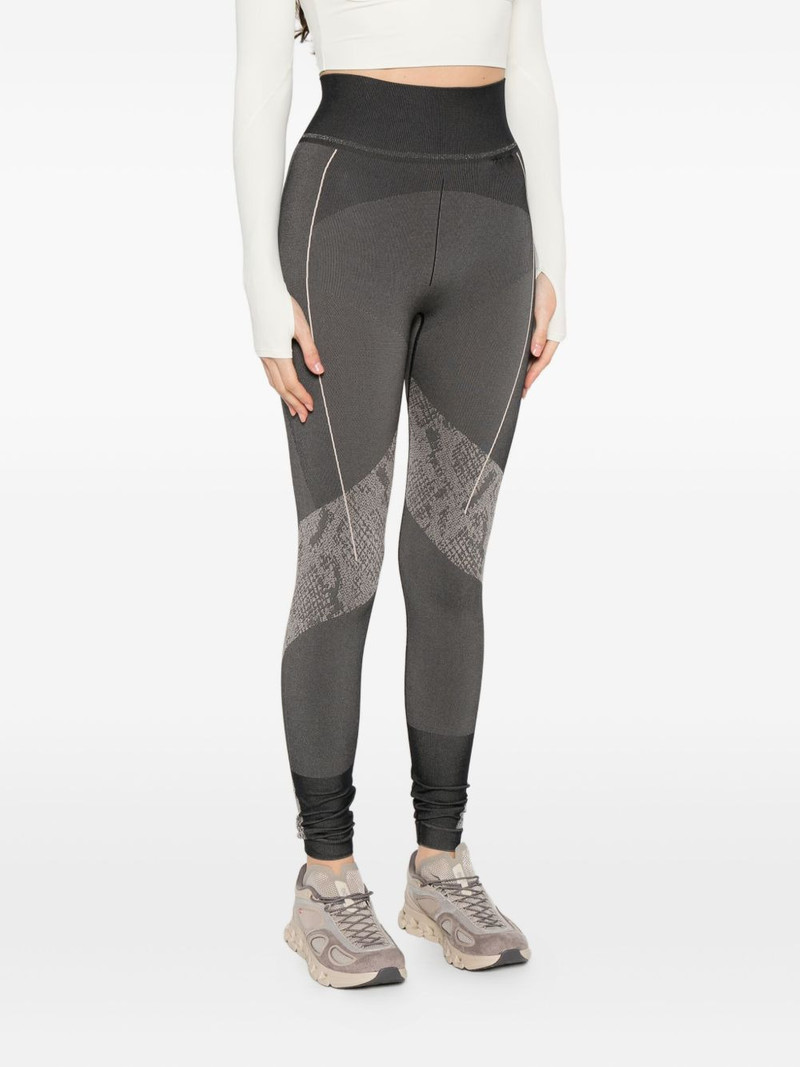 snake-print panelled trousers 3