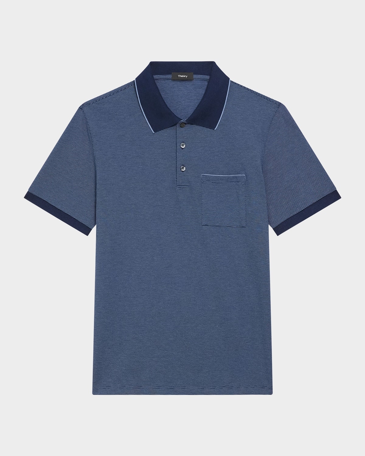 Men's Birdseye Pique Pocket Polo Shirt - 1