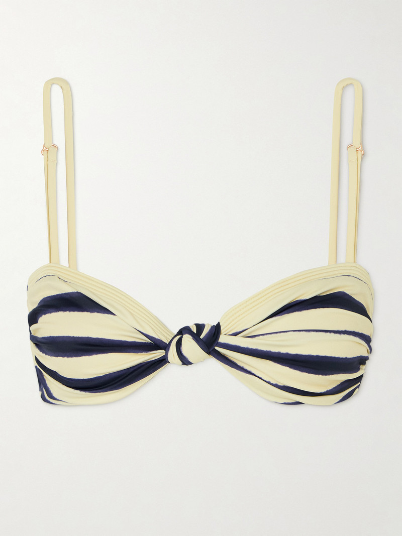 Bandana Marinera Knotted Striped Recycled Bikini Top - 1
