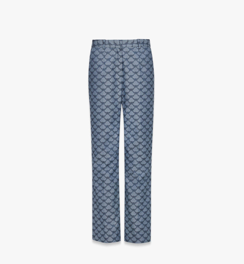 Flared Pants in Lauretos Denim Jacquard 1