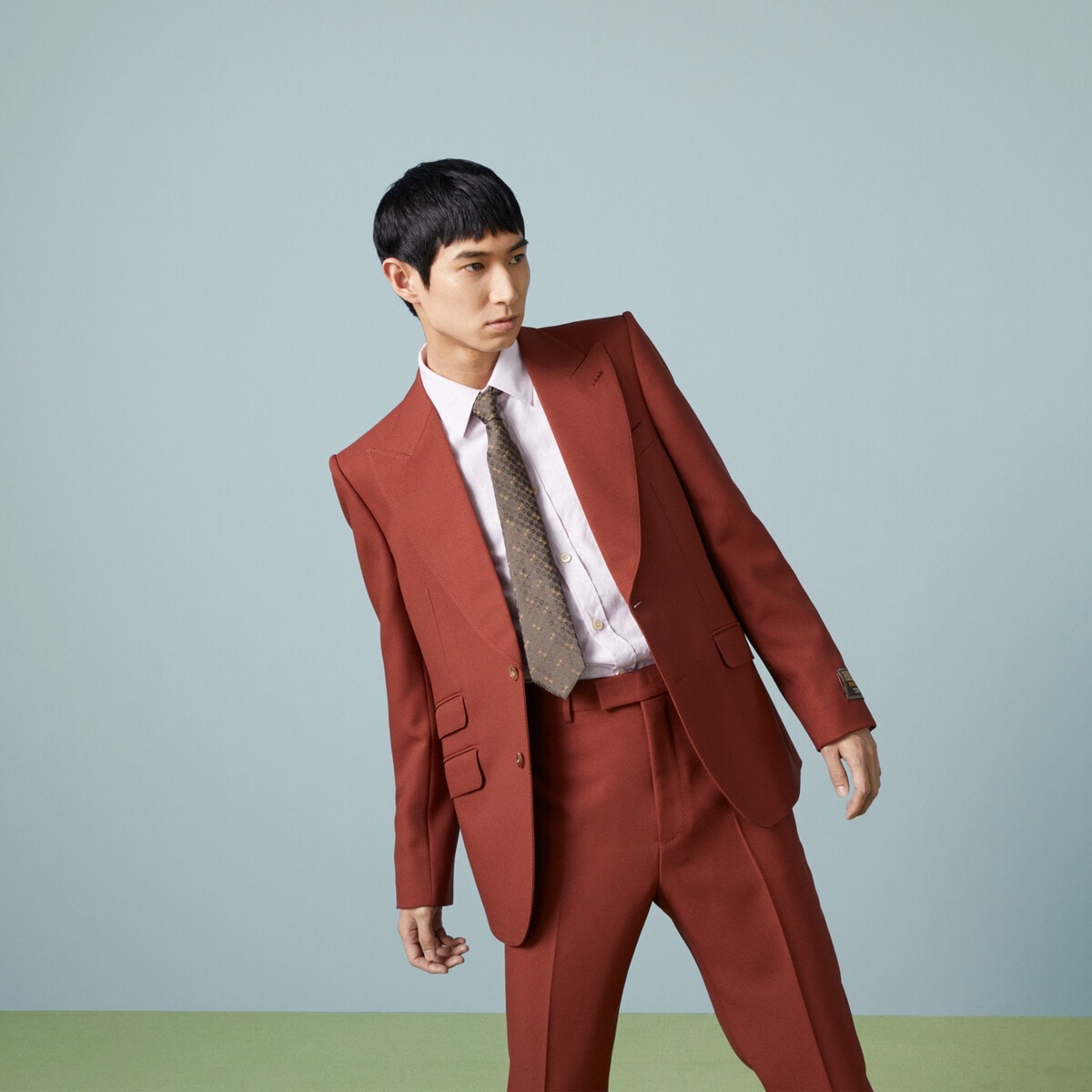 GG silk jacquard tie - 3