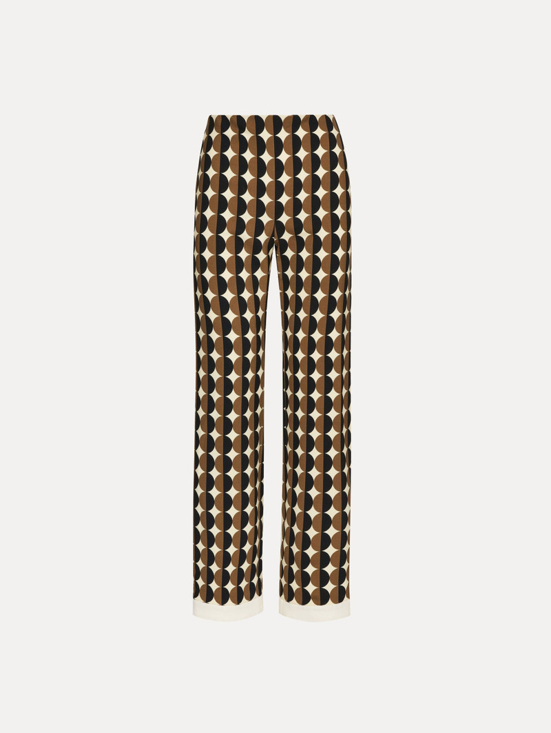GEOMETRIC CIRCLE WOOL PANTS 1
