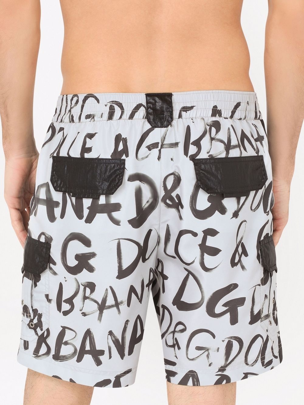 logo-print swimming shorts - 4