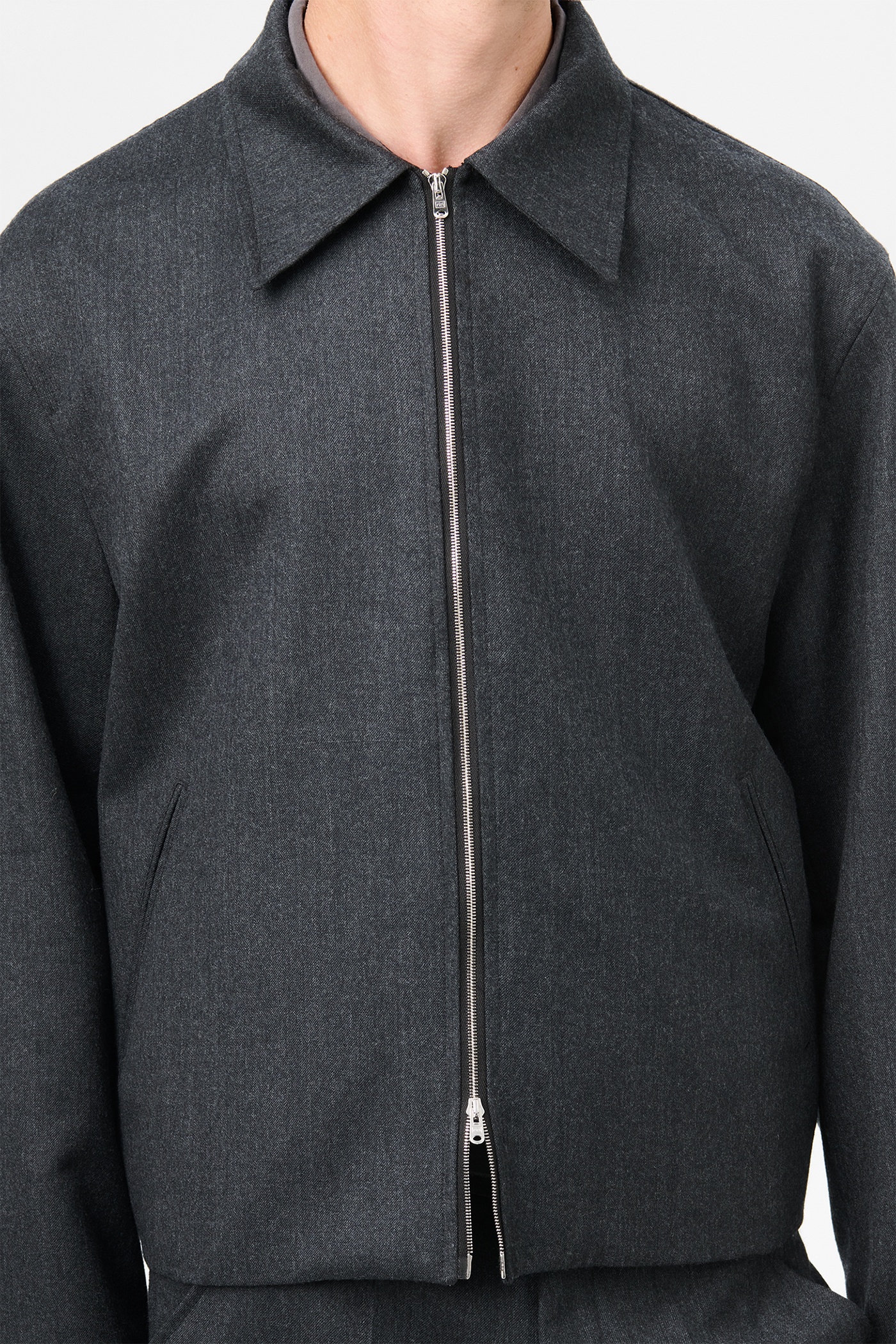 Mini Jacket Premium Charcoal Office Wool - 4