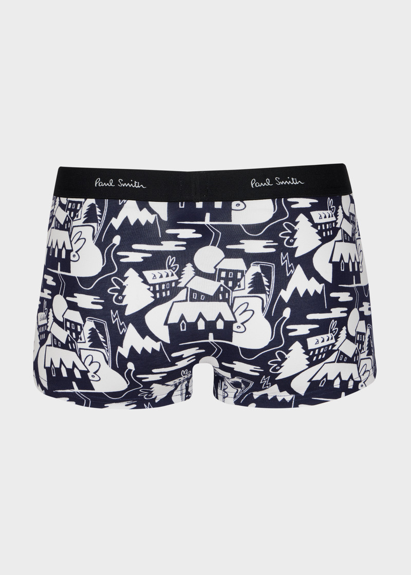 Paul Smith Navy 'Houses' Print Boxer Briefs outlook