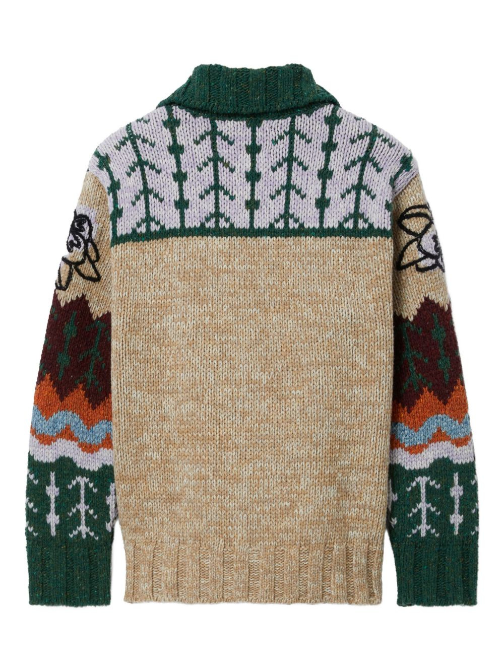 floral-embroidered cardigan - 5
