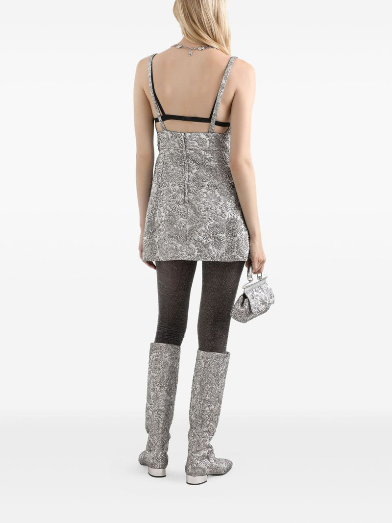 floral-jacquard dress 3
