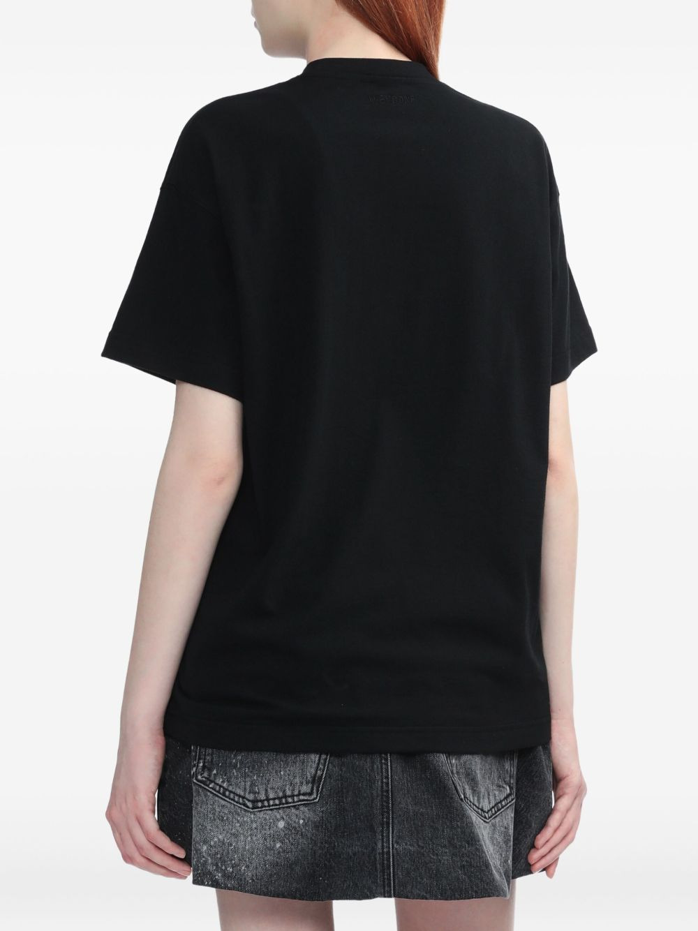 bear-logo cotton T-shirt - 4