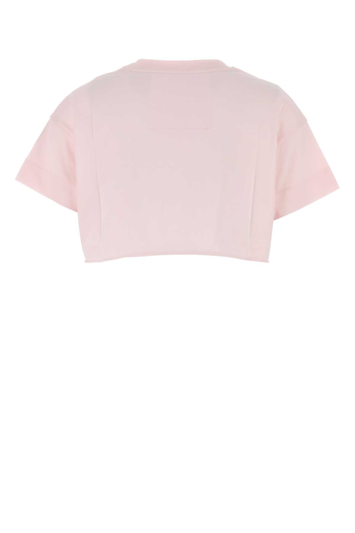 Givenchy Women Pastel Pink Cotton Crop-Top - 2