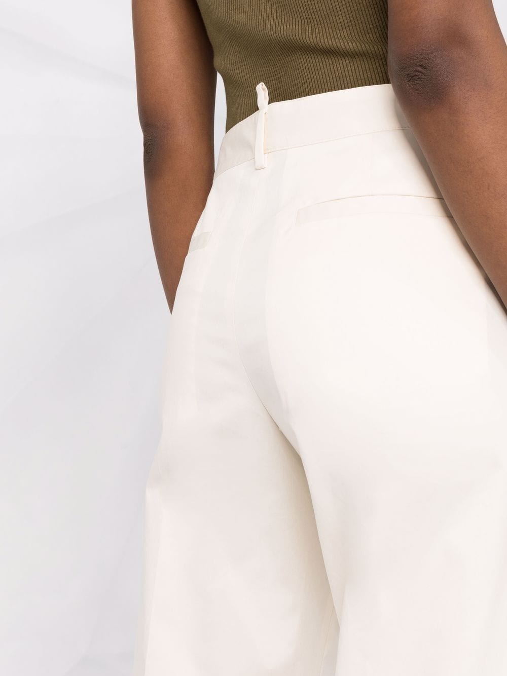 straight-leg mid-rise trousers - 3