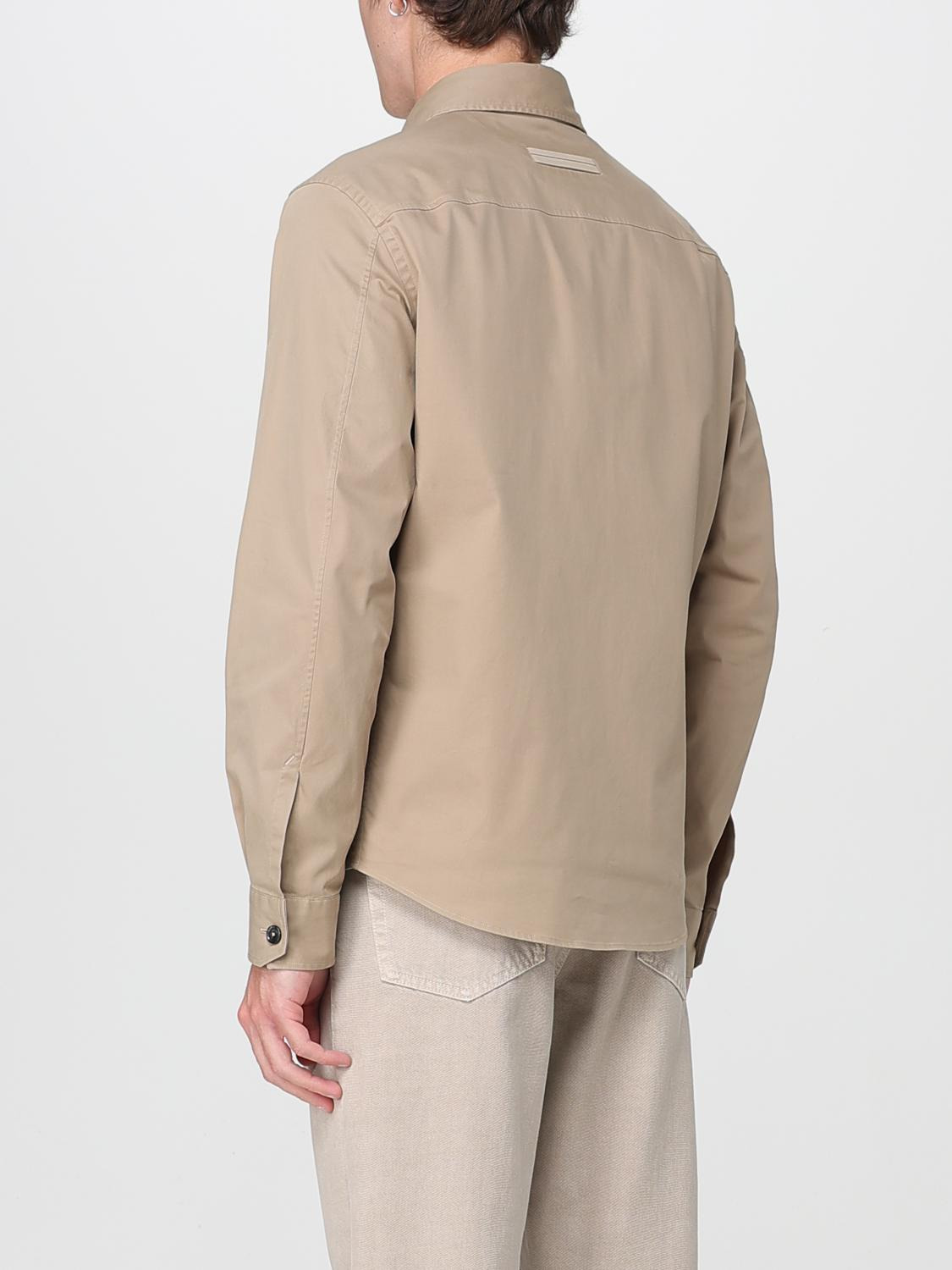 Zegna Shirt Men Beige - 3