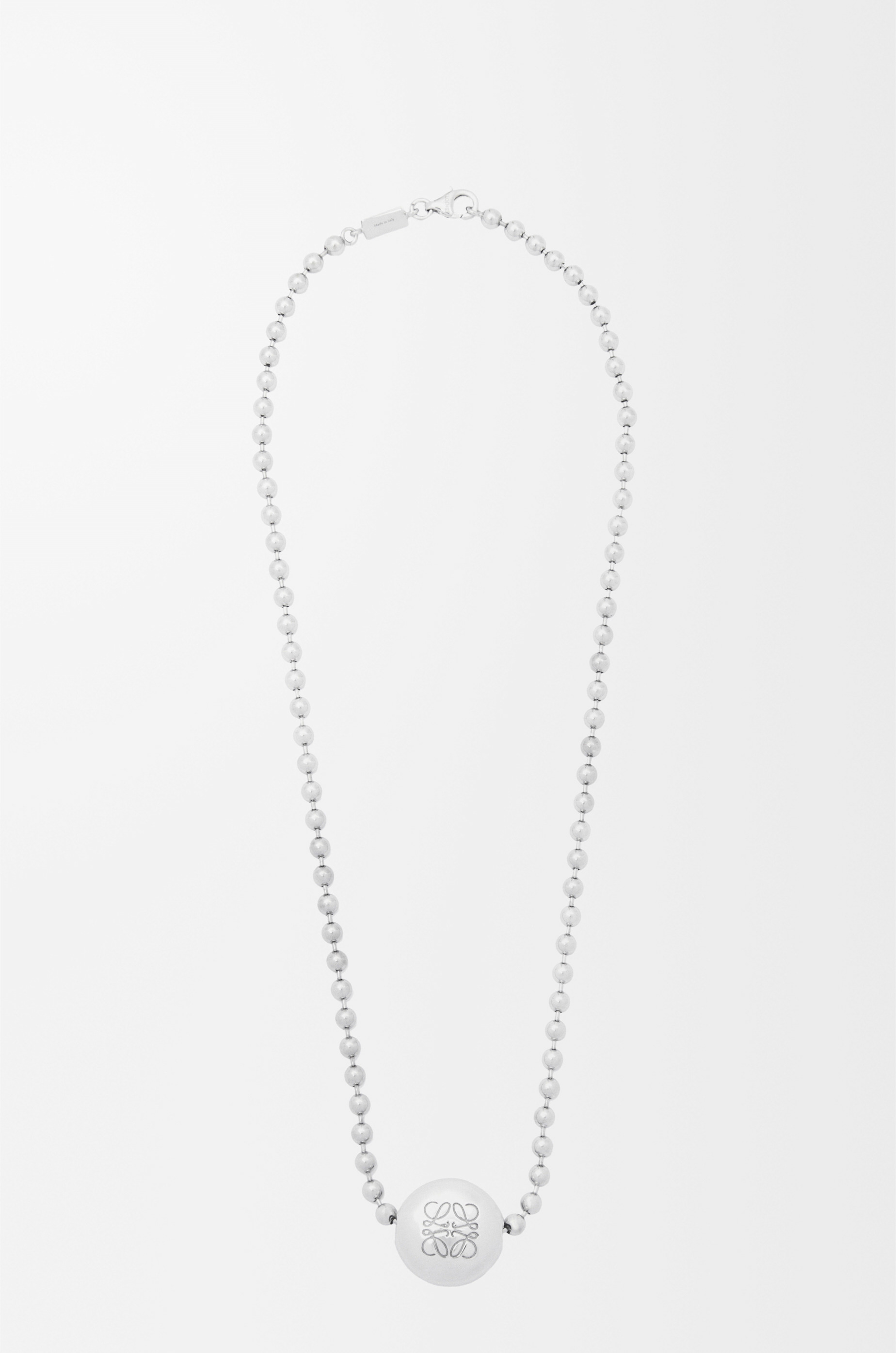Anagram Pebble necklace in sterling silver and crystals - 3
