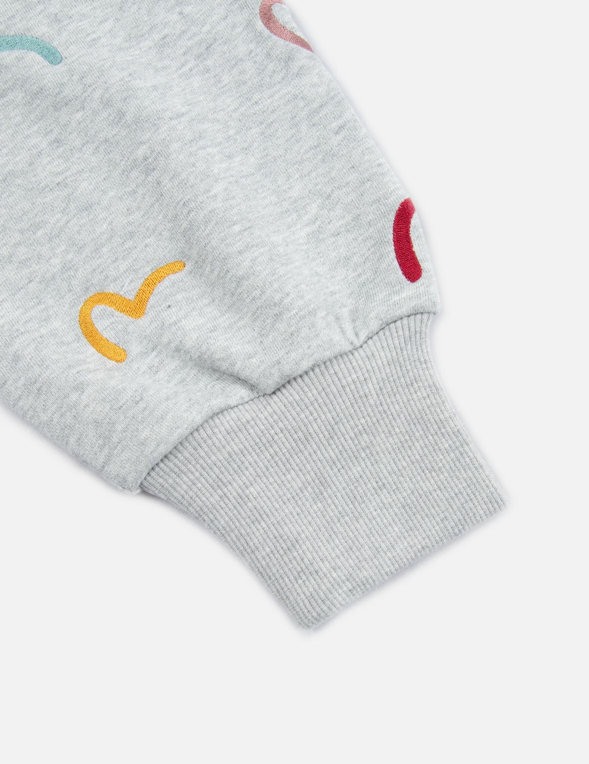 ALLOVER MULTI-COLOR SEAGULL EMBROIDERY SWEATSHIRT - 10