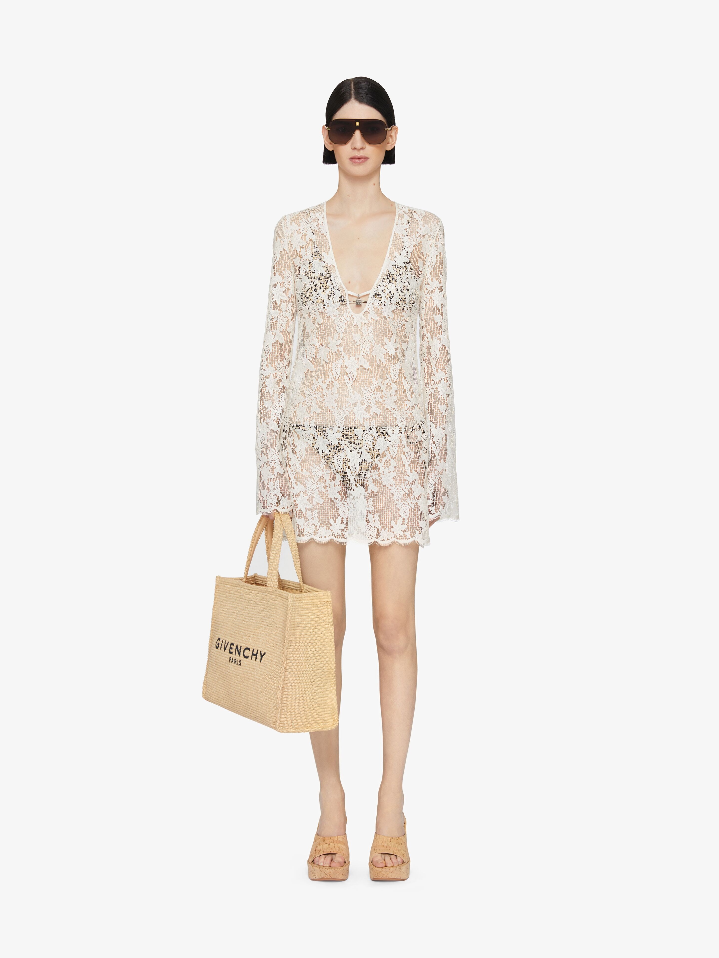 DRESS IN LACE WITH 4G DETAIL - 2