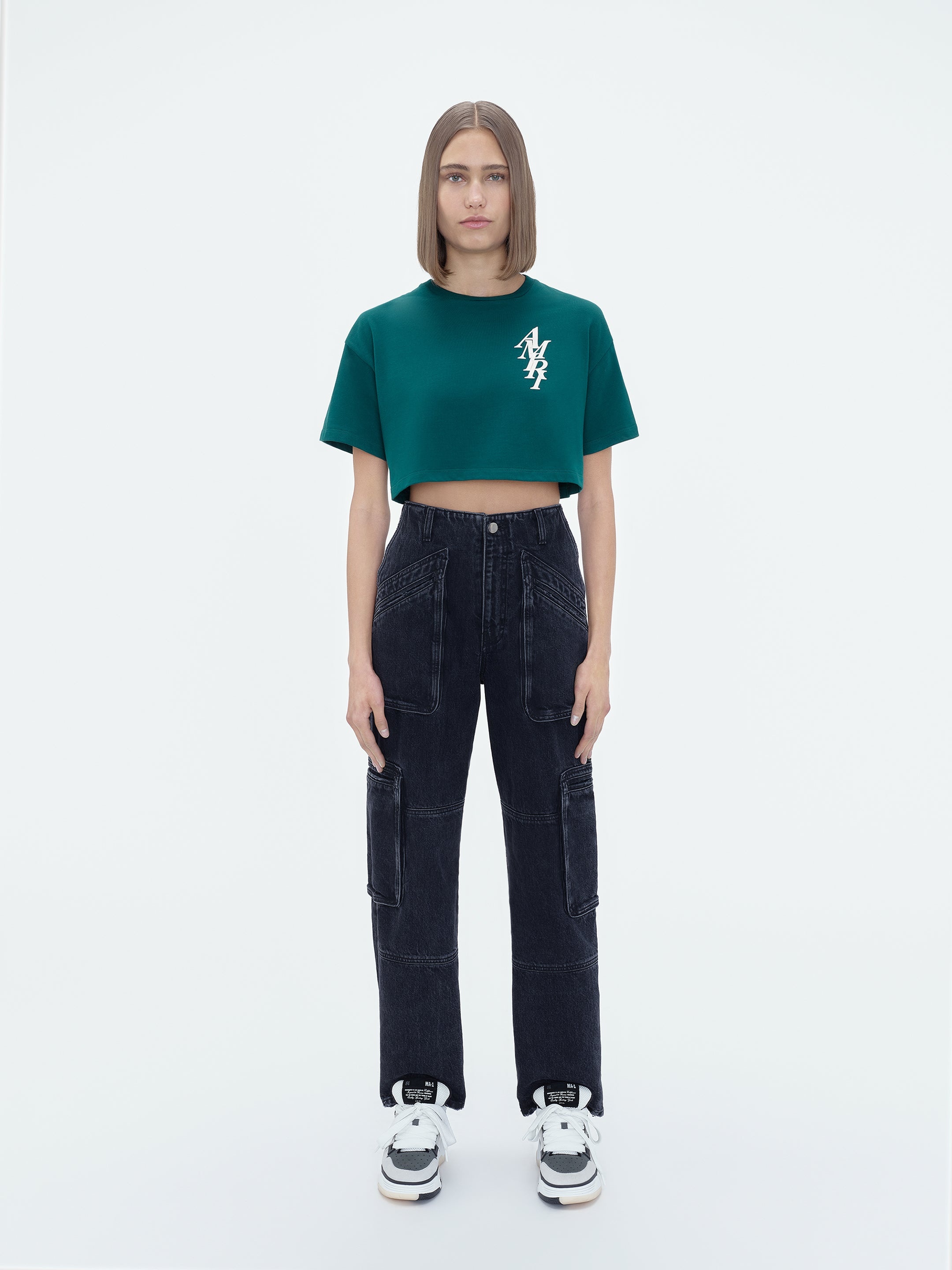 AMIRI STACK CROPPED TEE - 2