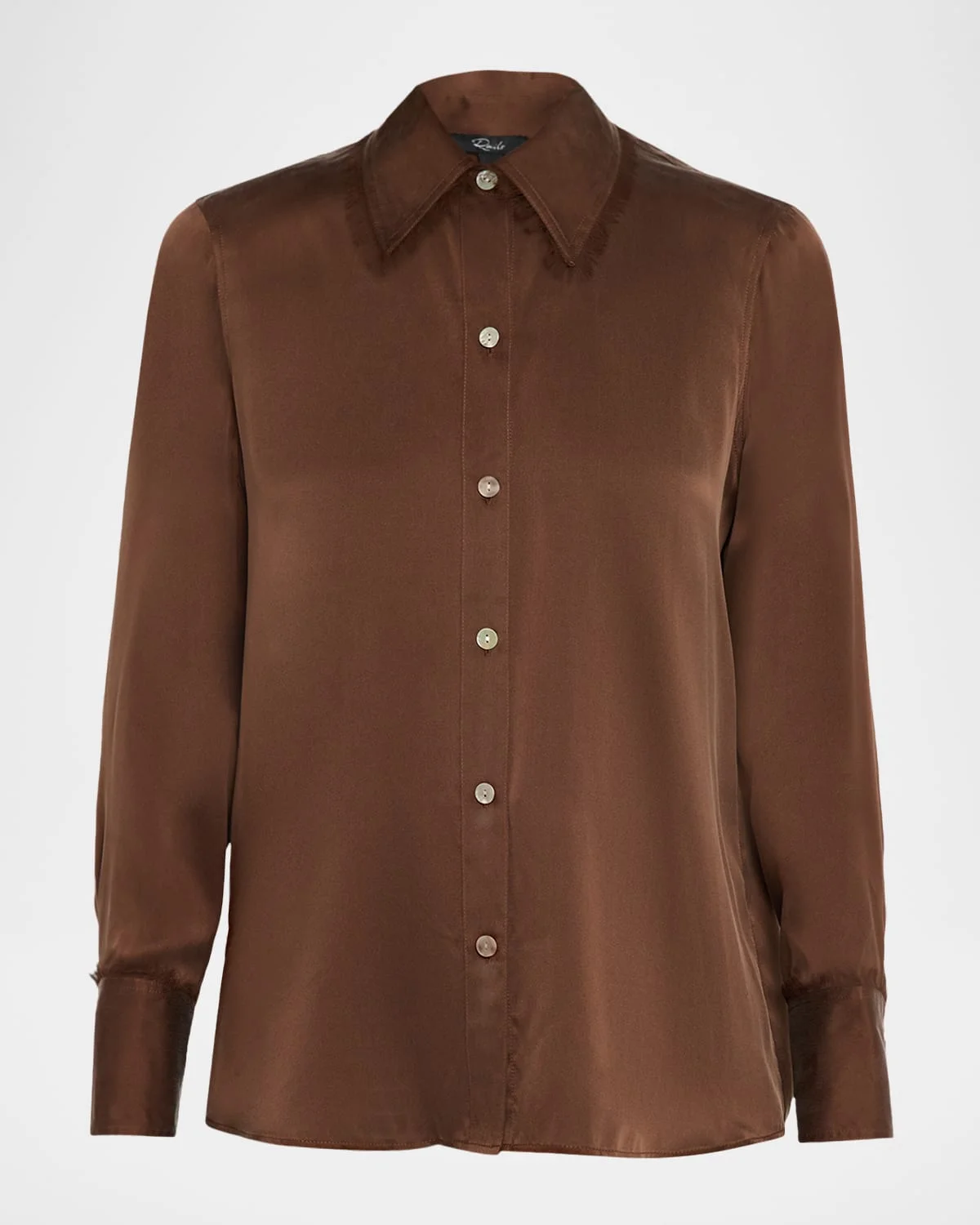 Abbey Long-Sleeve Silk Shirt - 1