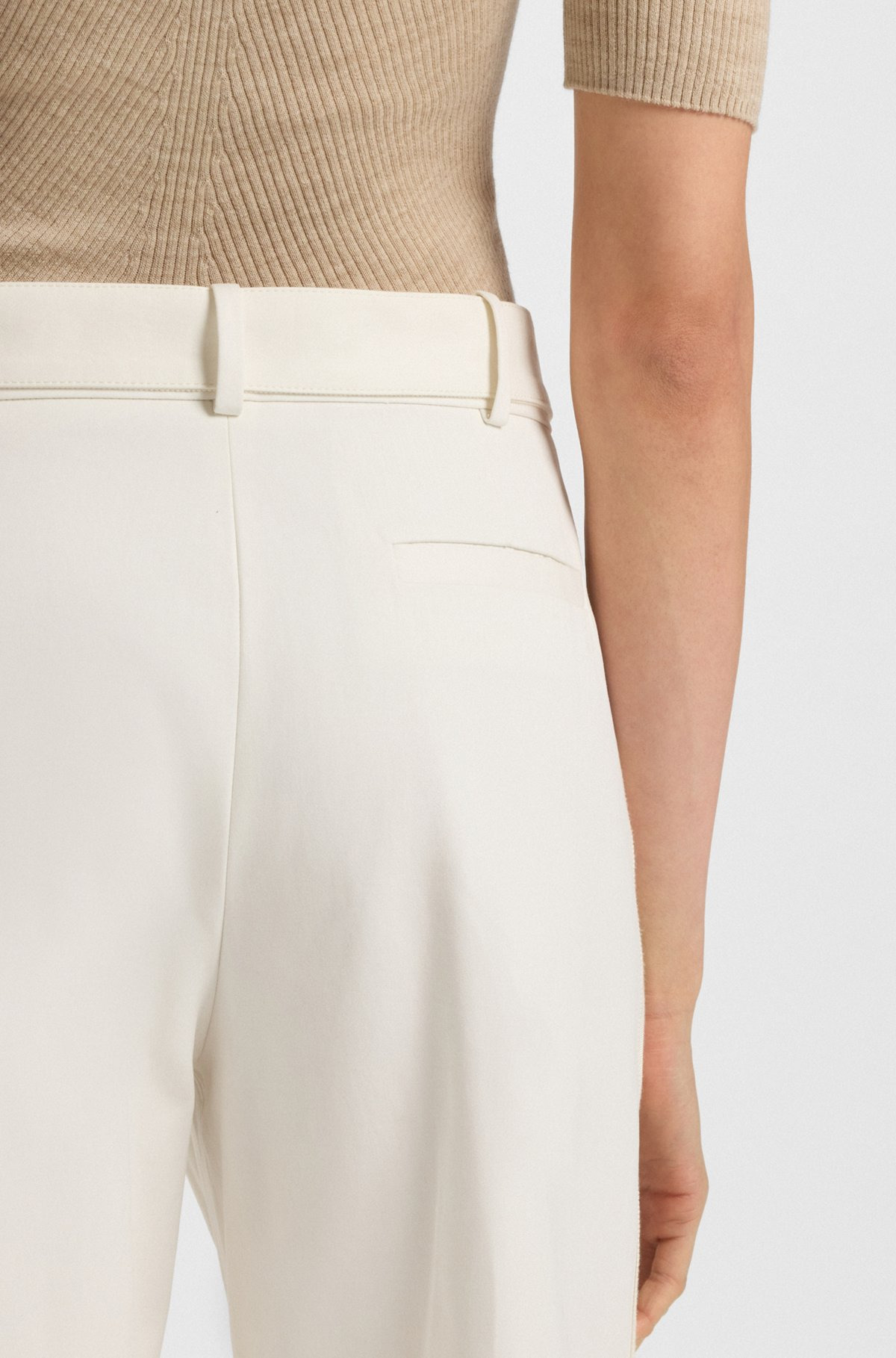 RELAXED-FIT TROUSERS IN COTTON CANVAS - 5