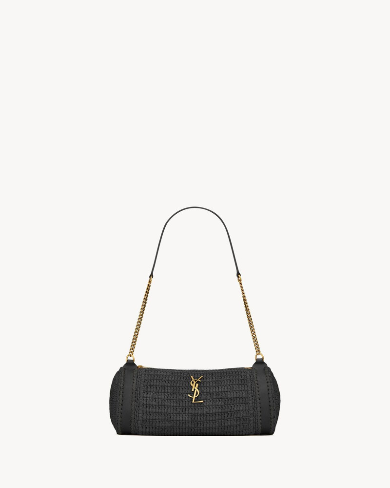 CASSANDRE SMALL CYLINDER BAG IN RAFFIA - 1