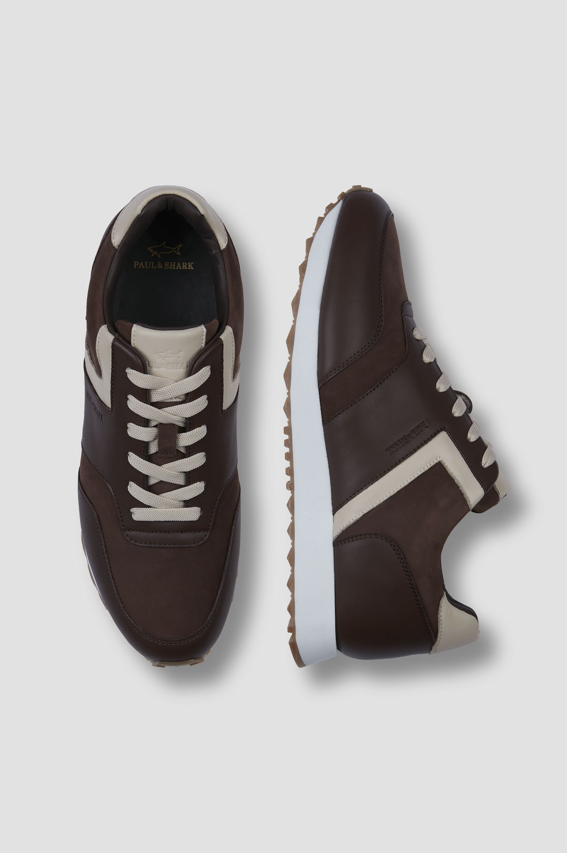 LEATHER AND SUEDE SNEAKERS - 2