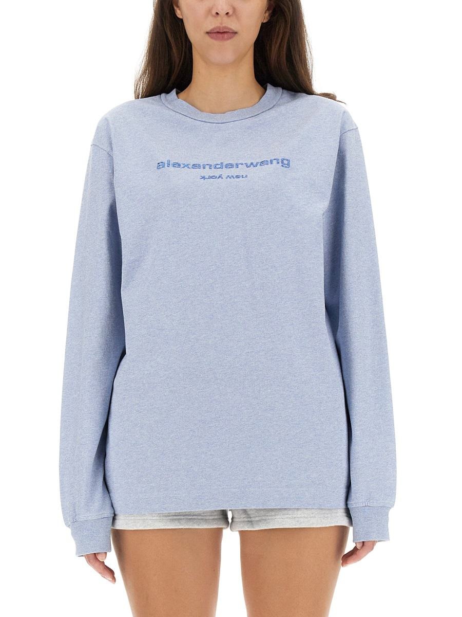 ALEXANDER WANG SWEATSHIRT WITH LOGO - 1