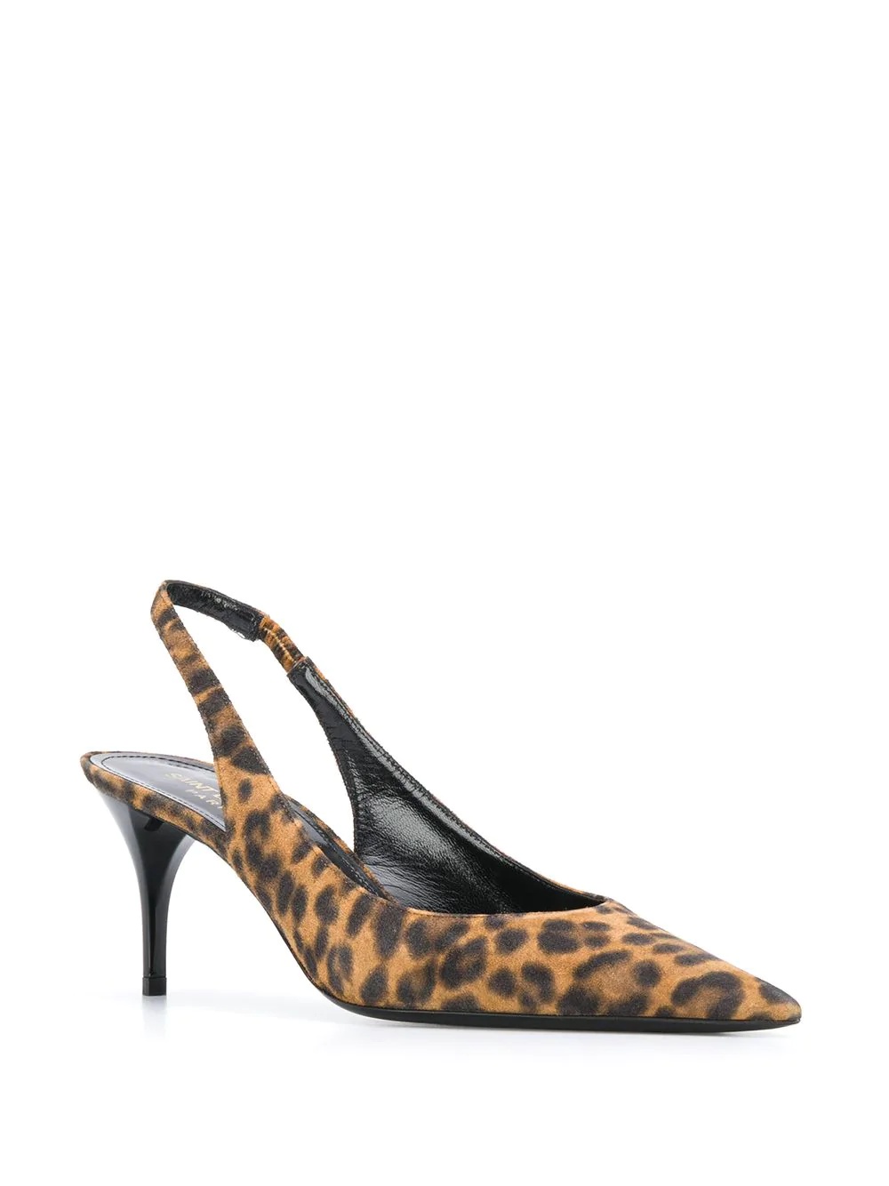 leopard print slingback pumps - 2