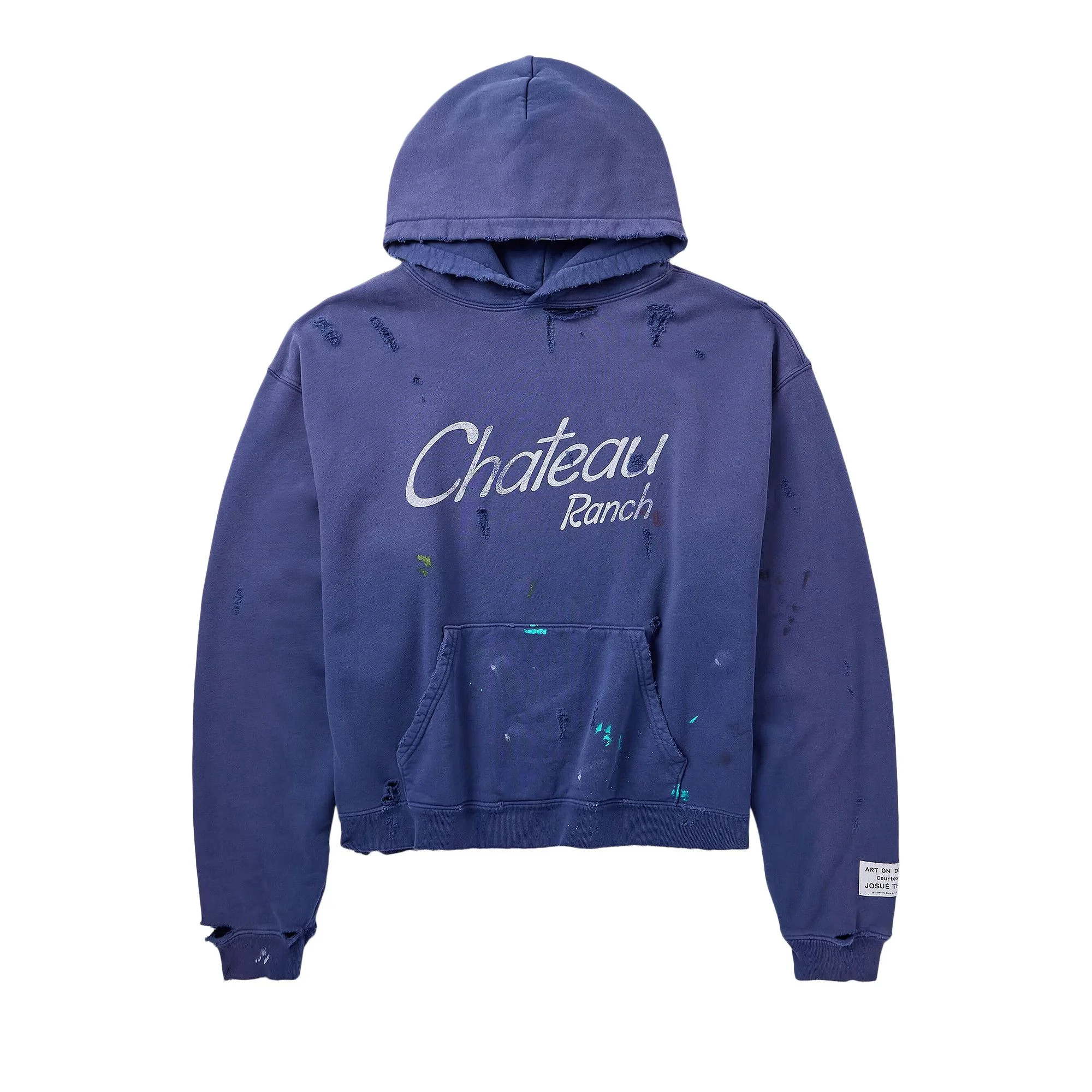 Gallery Dept. Distressed Chateau Ranch Hoodie 'Navy' - 1