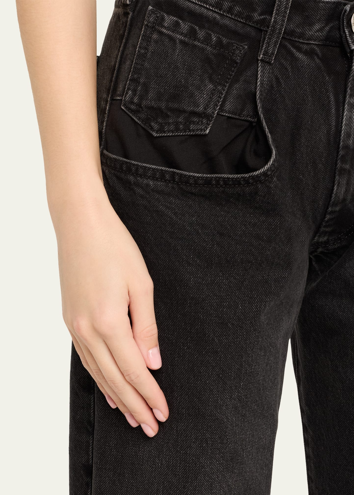 5-Pocket Straight-Leg Denim Ankle Pants - 5