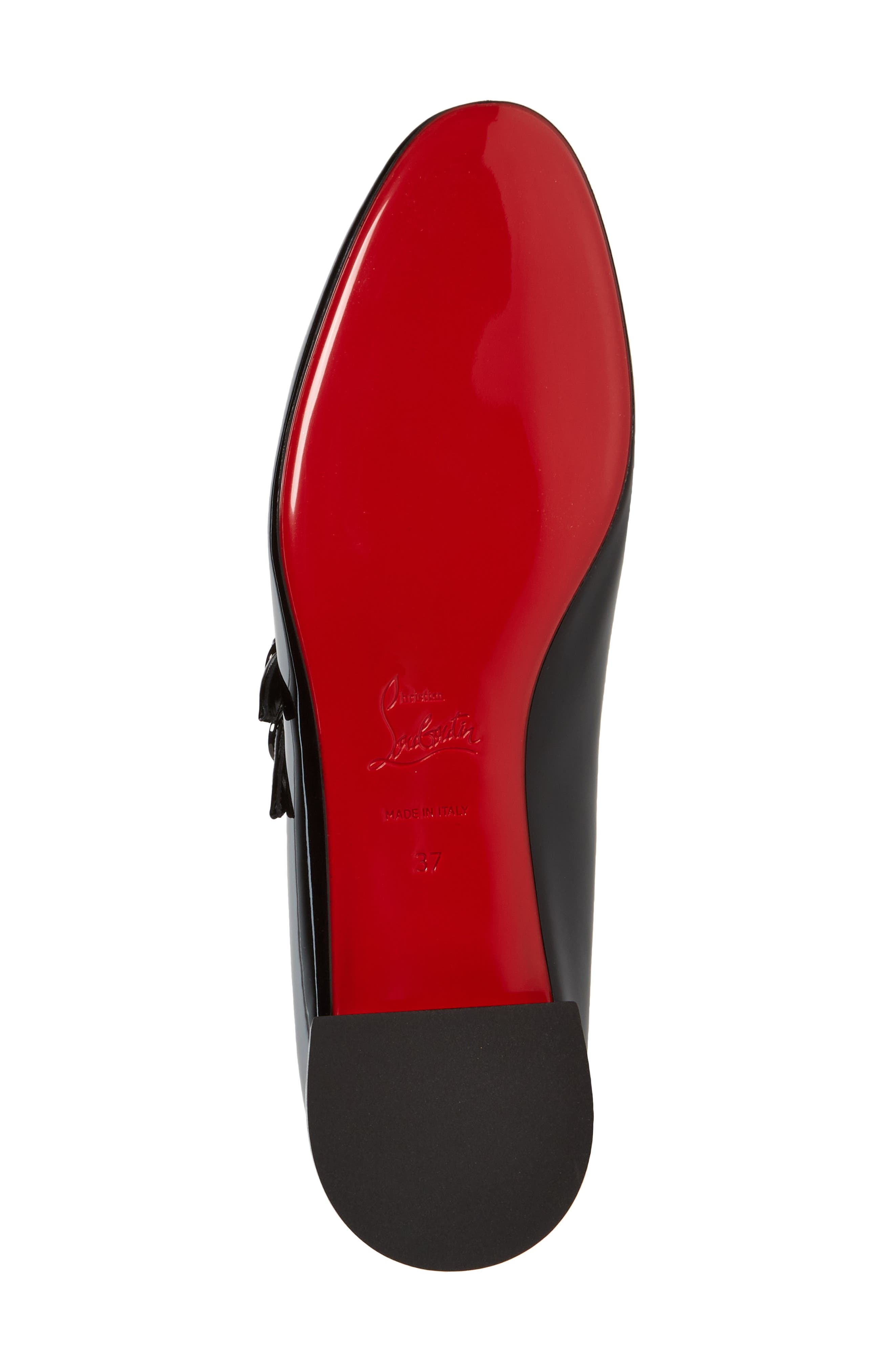 Christian Louboutin Sweet Jane Patent Pump in Black/Red at Nordstrom - 6