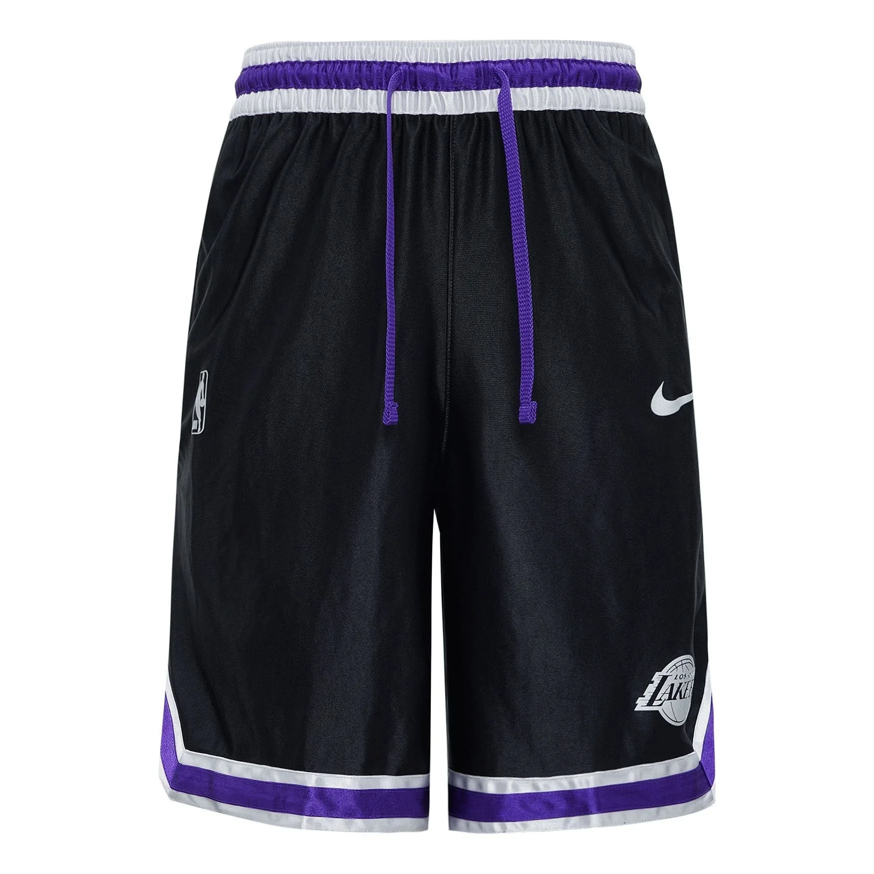 Nike NBA Courtside Los Angeles Lakers Lacing Basketball Training Sports Shorts Black CV3938-010 - 1