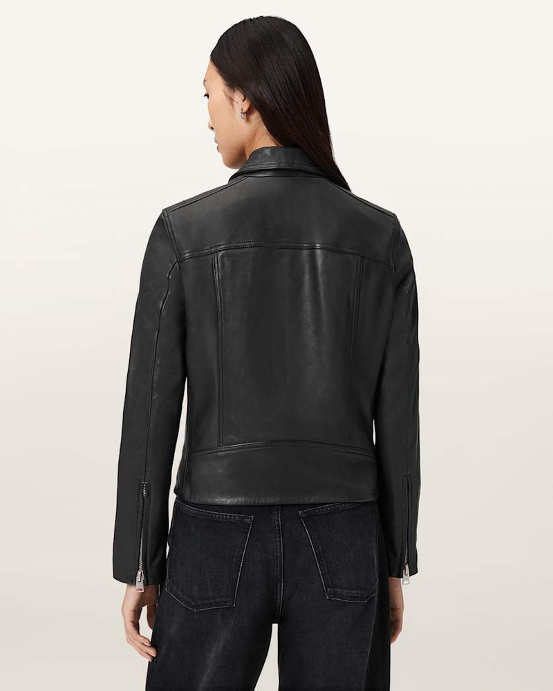 DANBURY LEATHER BIKER JACKET 6