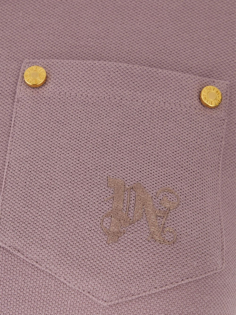 Mauve piquet 폴로 드레스 3