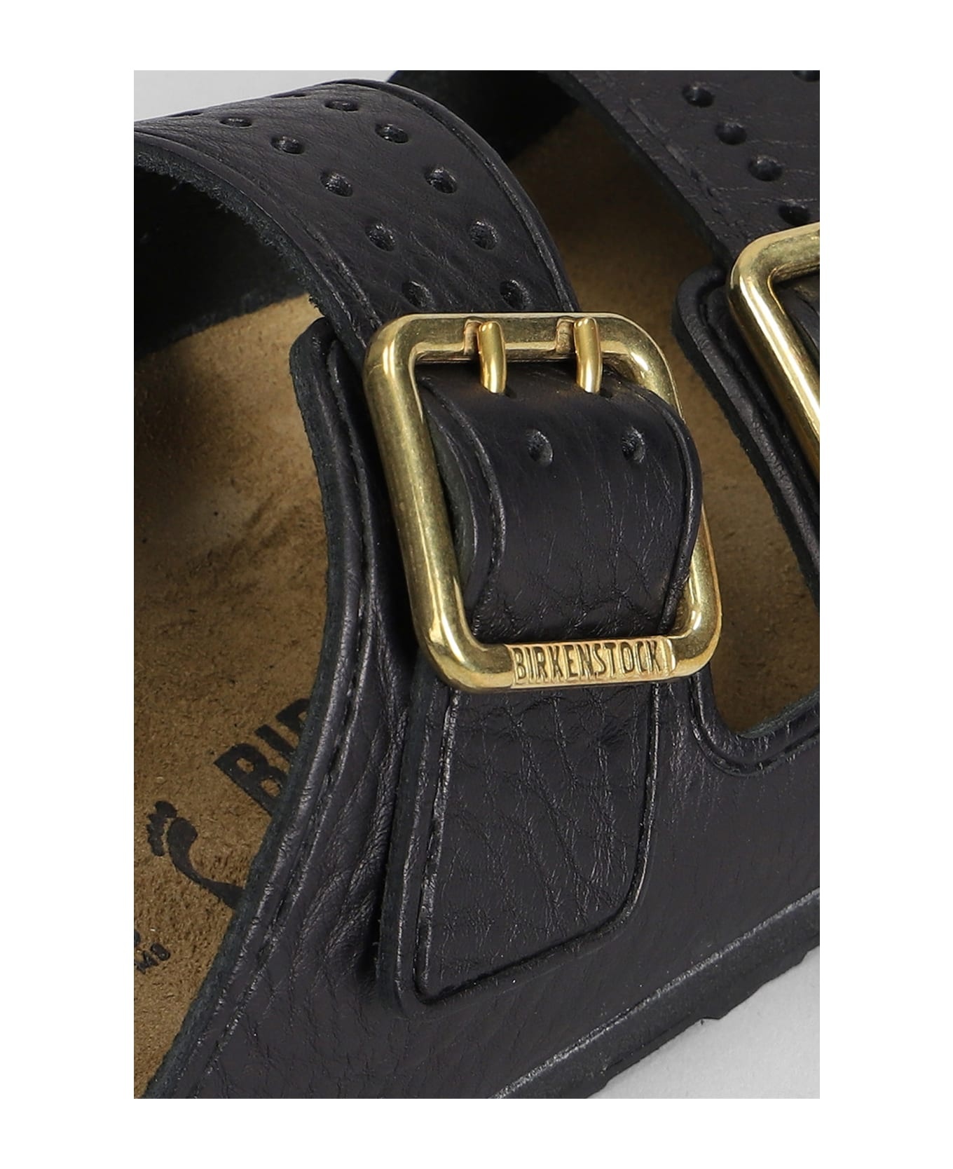Arizona Bold Flats In Black Leather - 5