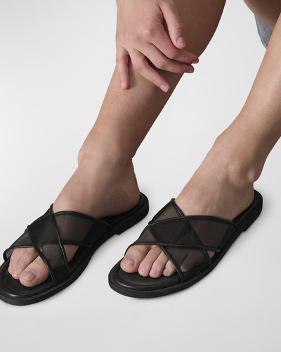 rag & bone Geo Mesh Crisscross Slide Sandals outlook