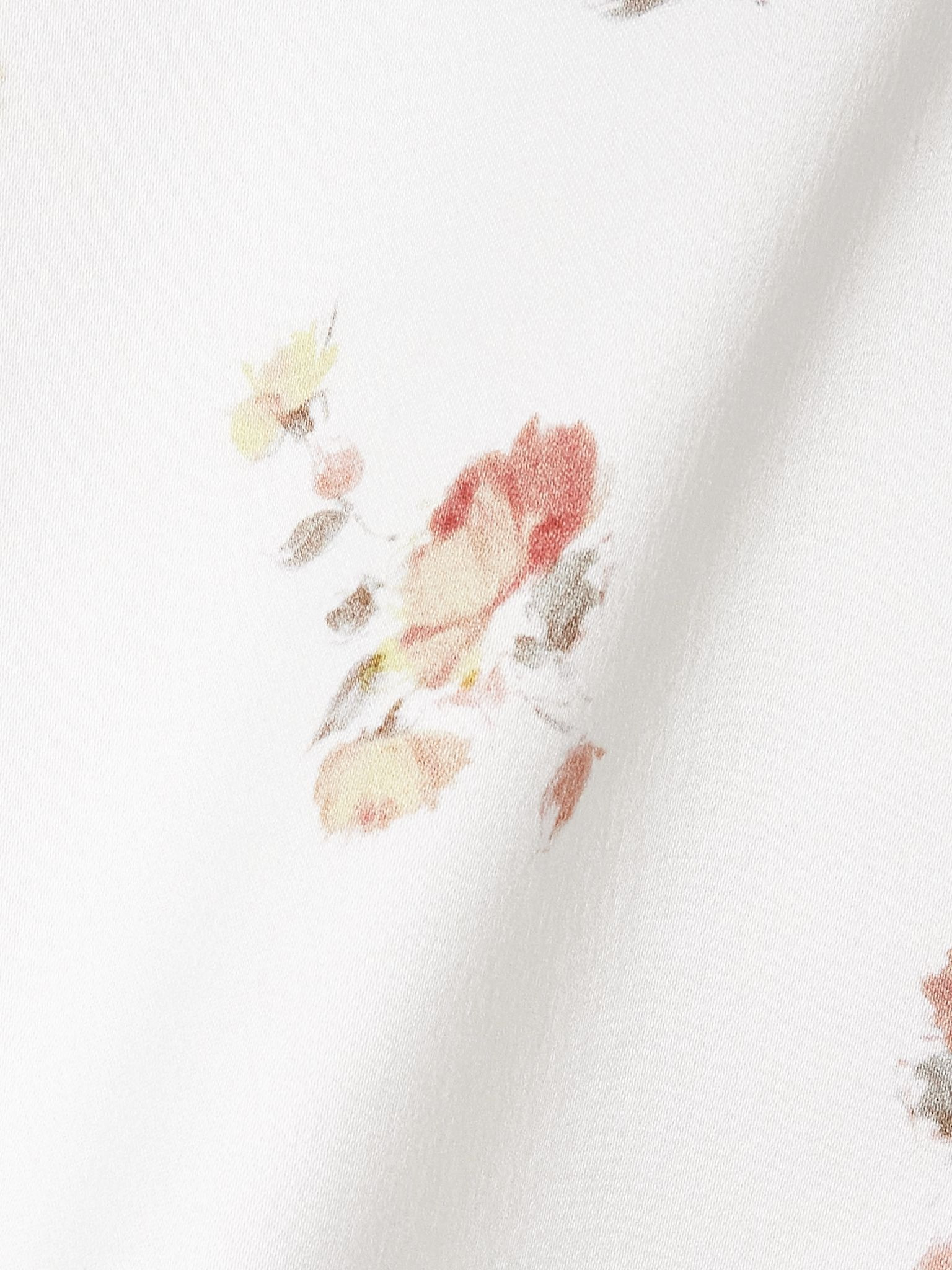 Off-the-shoulder floral-print silk mini dress Cream - 4