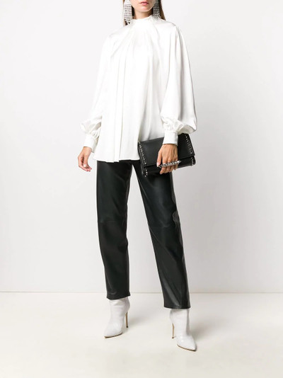 Alexander McQueen pleated silk blouse outlook