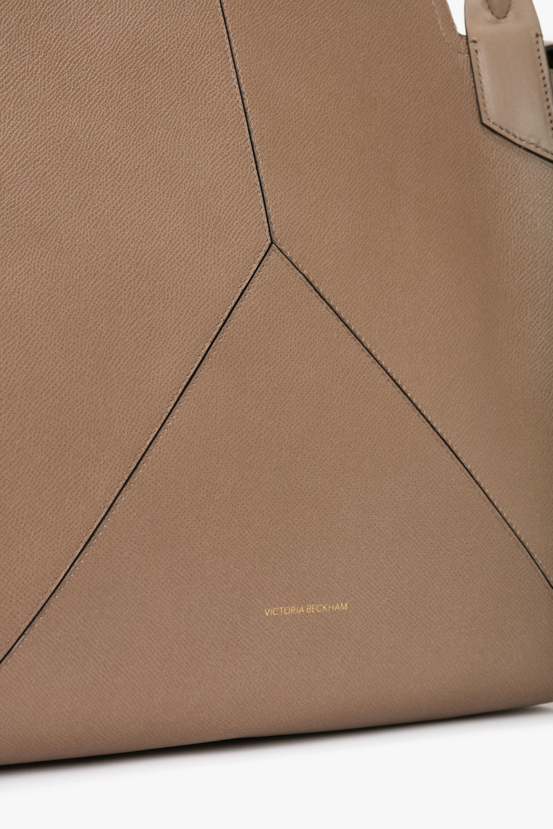 Victoria Beckham Victoria Bag In Dove Grey Grained Leather outlook