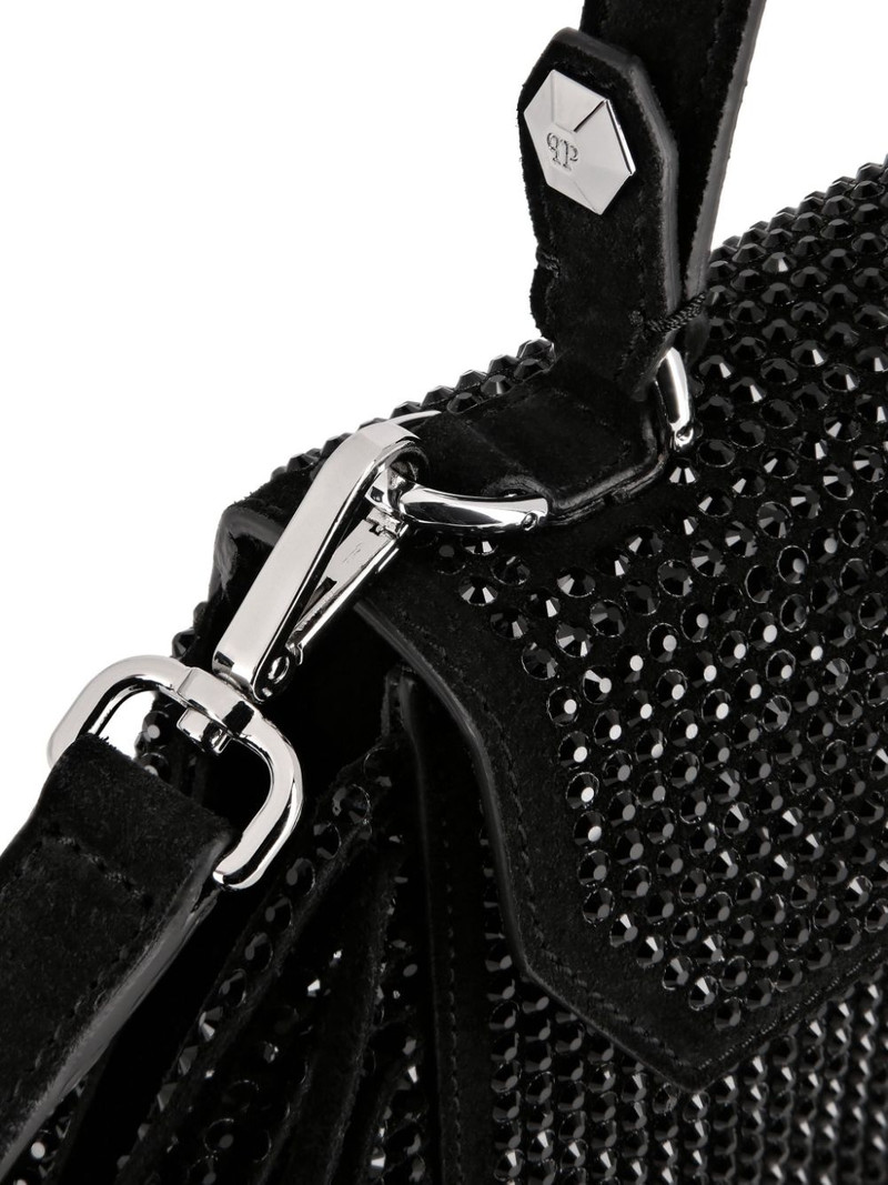 Superheroin crystal-embellished tote bag 5