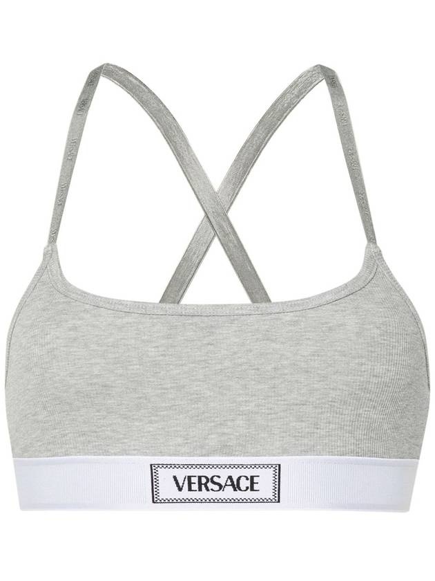 ブラジャー VERSACE Women Bras 1A09551 1015859 1E130 GREY Versace Gray Topeka Bra - 1e130-Grey Melanges - 45% Off