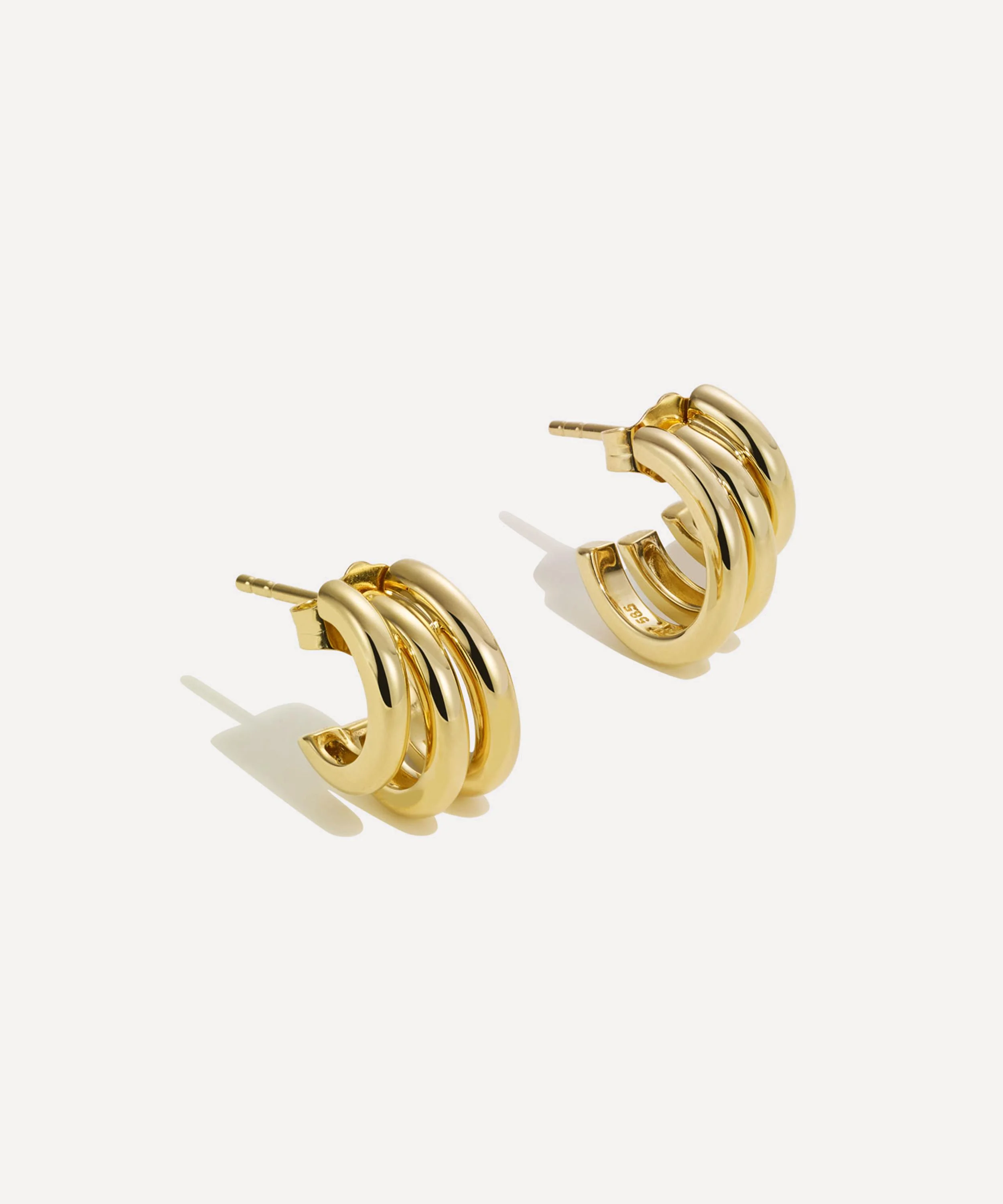 14ct Gold Classic Earring Stack - 1