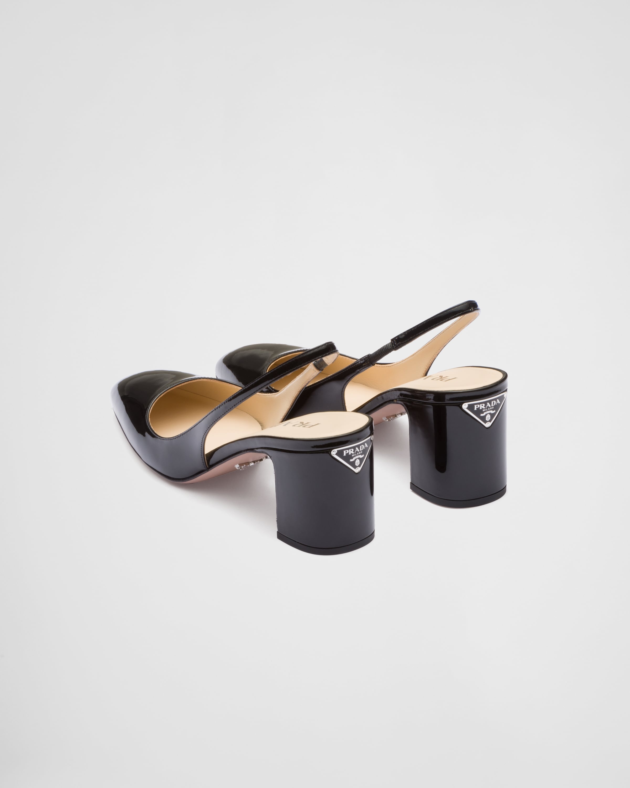 Patent-leather slingback pumps - 5