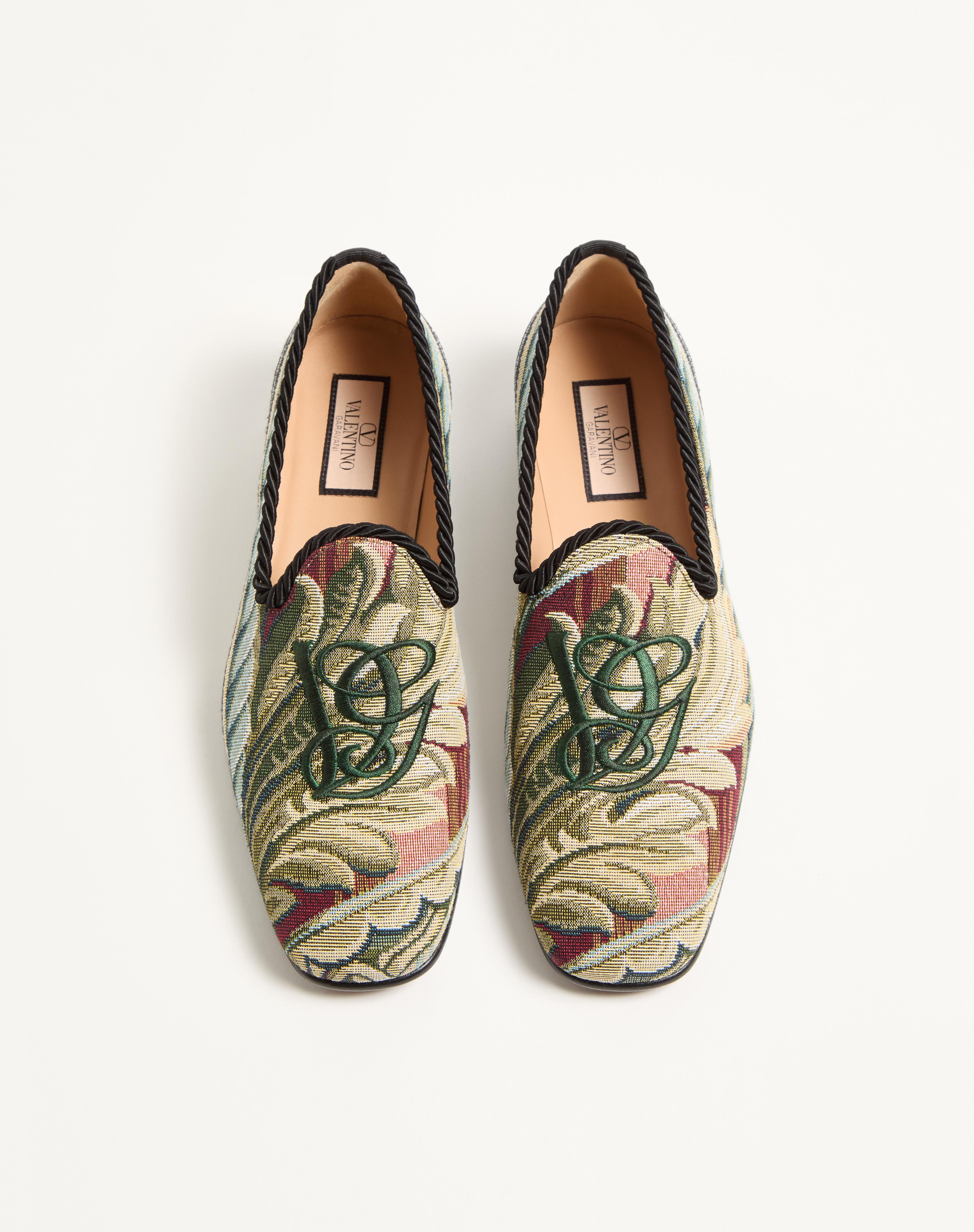 LES ALCÔVETTES MOCCASIN IN GOBELIN FABRIC - 4
