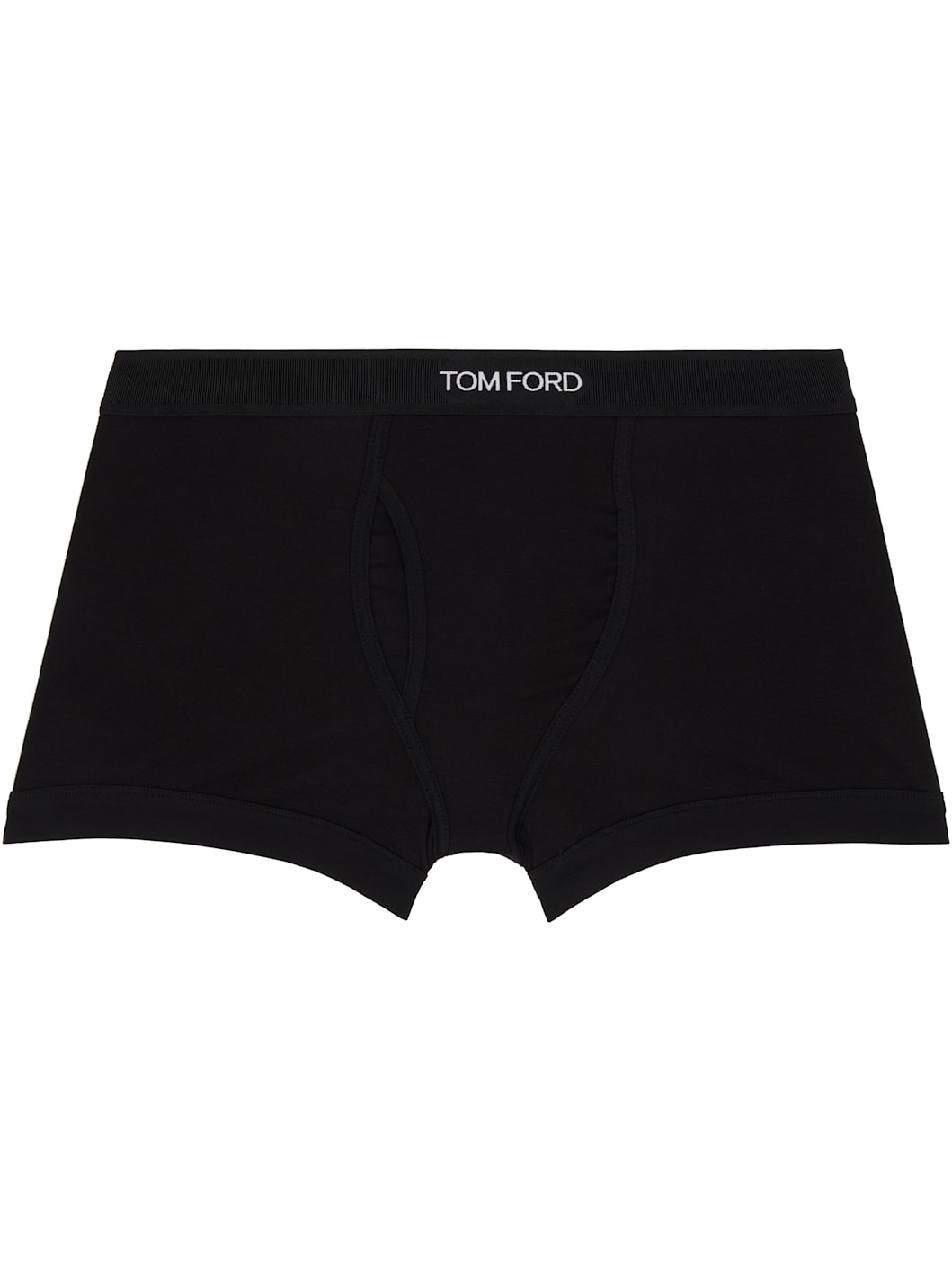 Two-Pack Black Cotton Boxer Briefs - 2