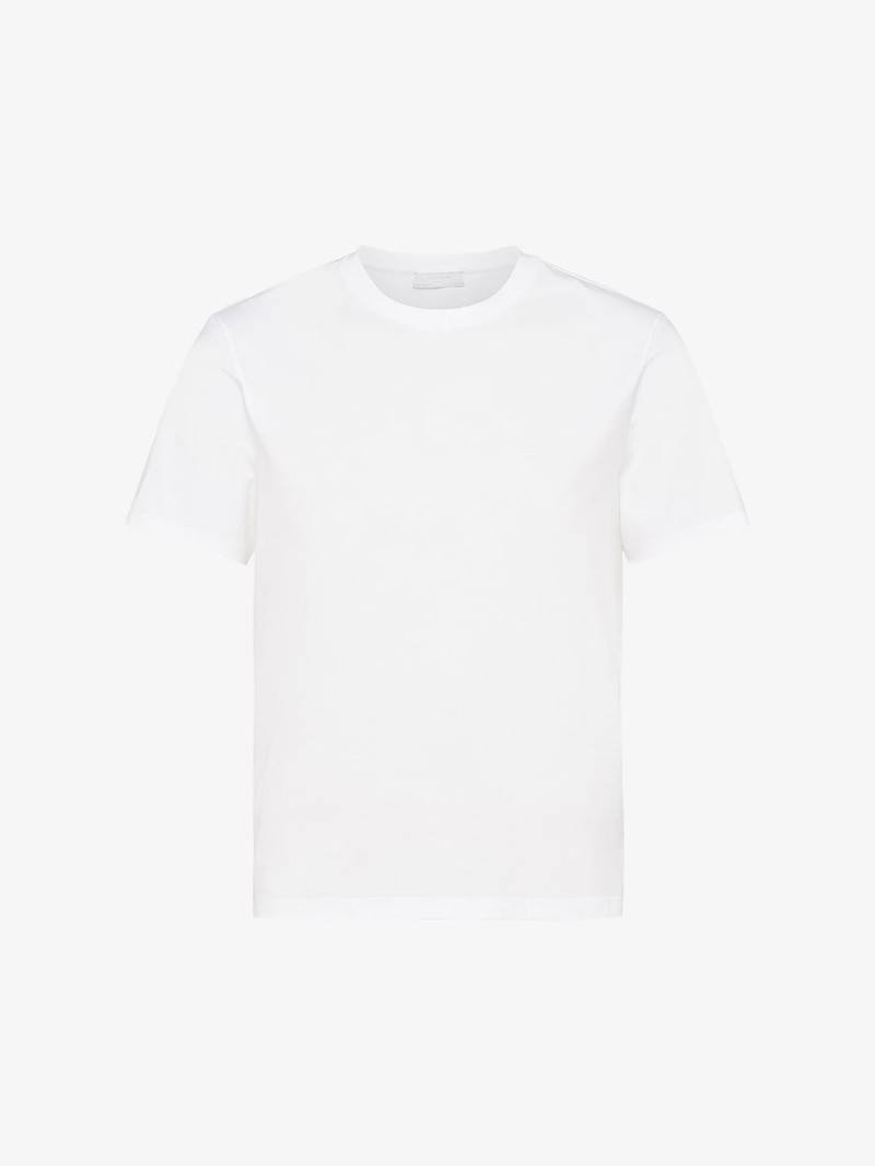 Logo-embroidered slim-fit stretch-cotton T-shirt - 1