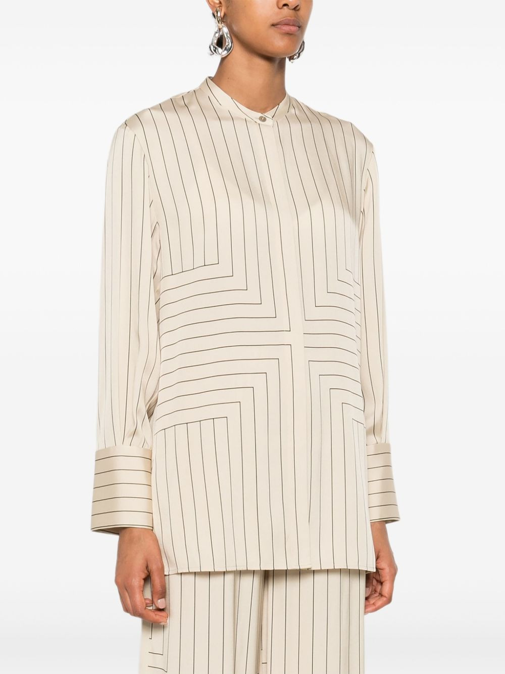 striped-geometric shirt - 3