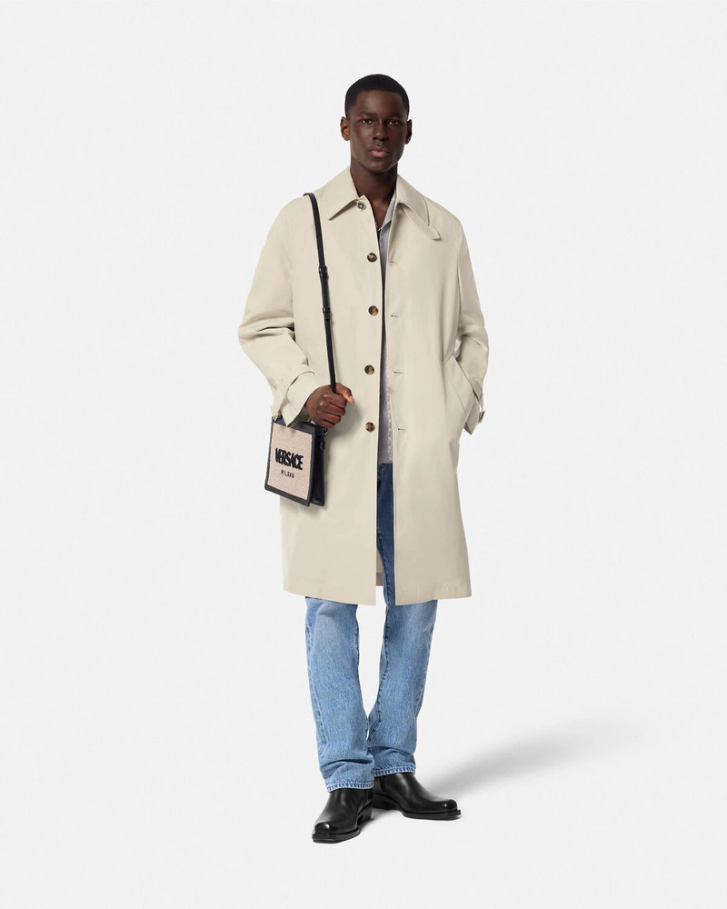 VERSACE Barocco Sea Gabardine Trench Coat outlook
