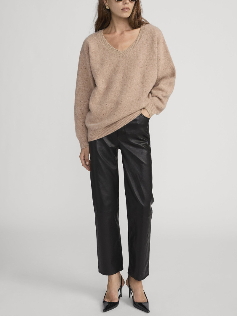 FRAME Leather Le Sleek Straight outlook