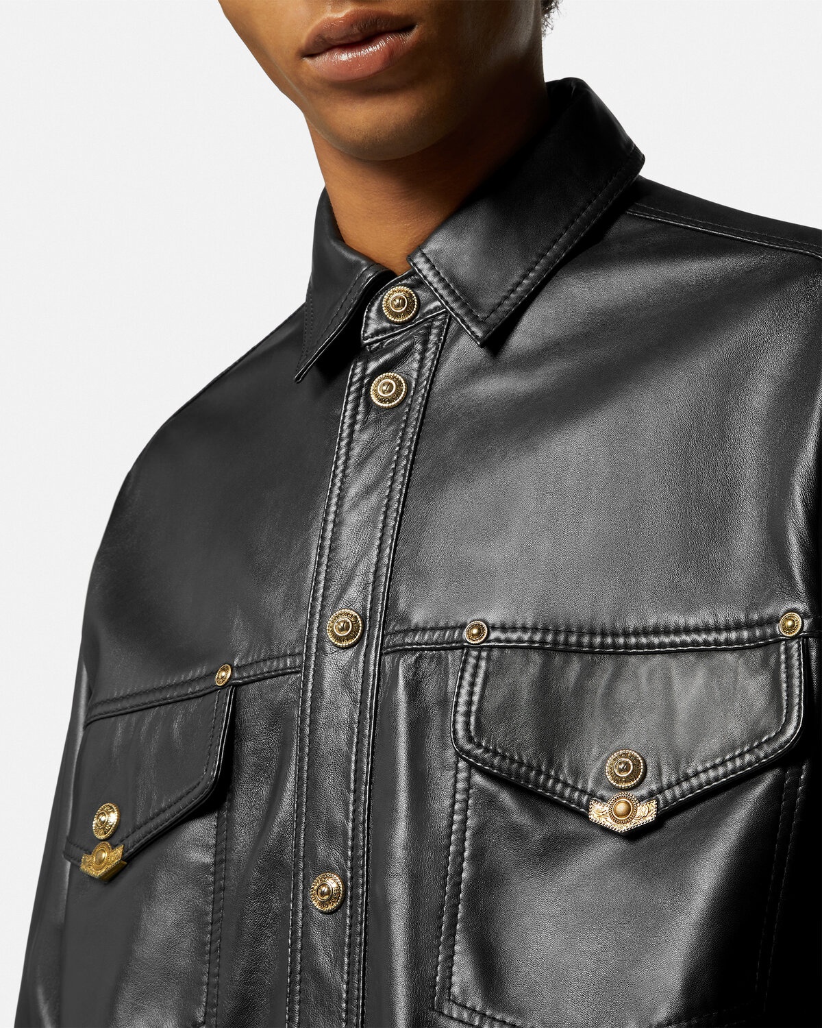 Leather Blouson Jacket - 3
