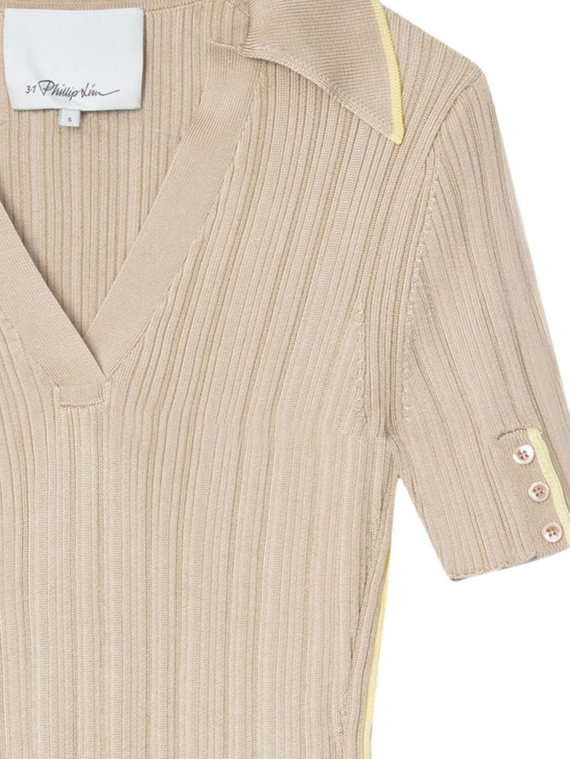 3.1 Phillip Lim ribbed V-neck top outlook
