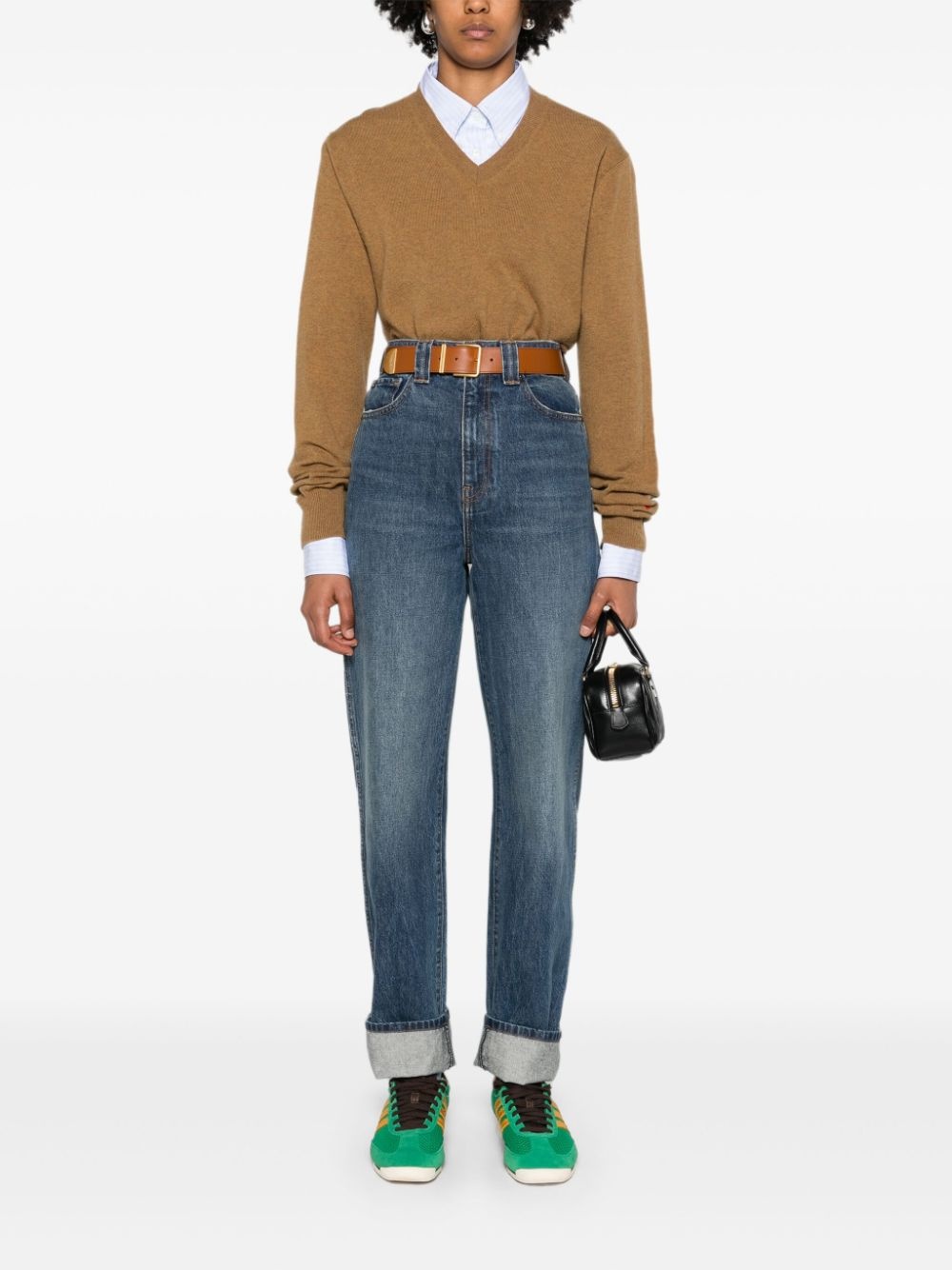 heart-patch wool jumper - 3