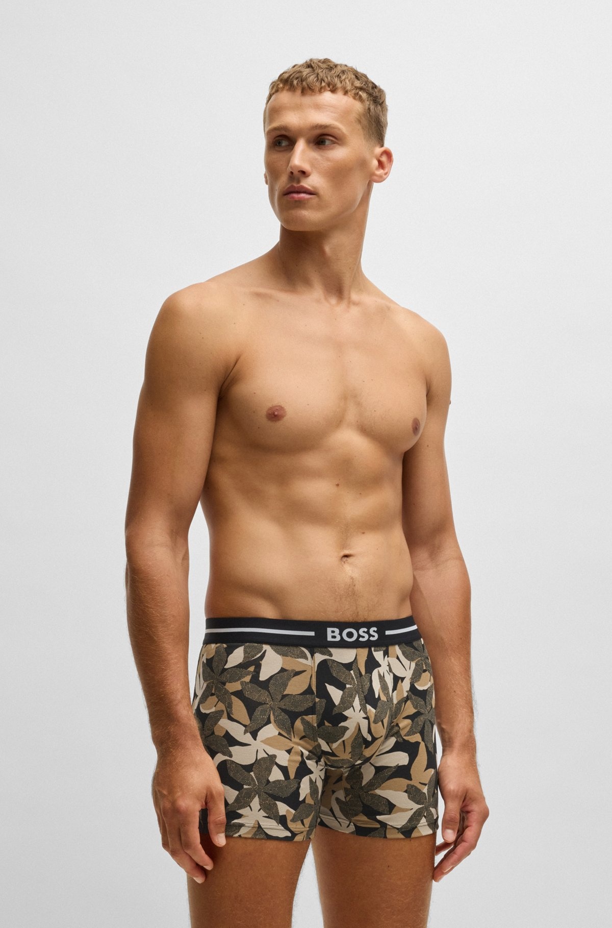 THREE-PACK OF STRETCH-COTTON BOXER BRIEFS WITH LOGO - 7
